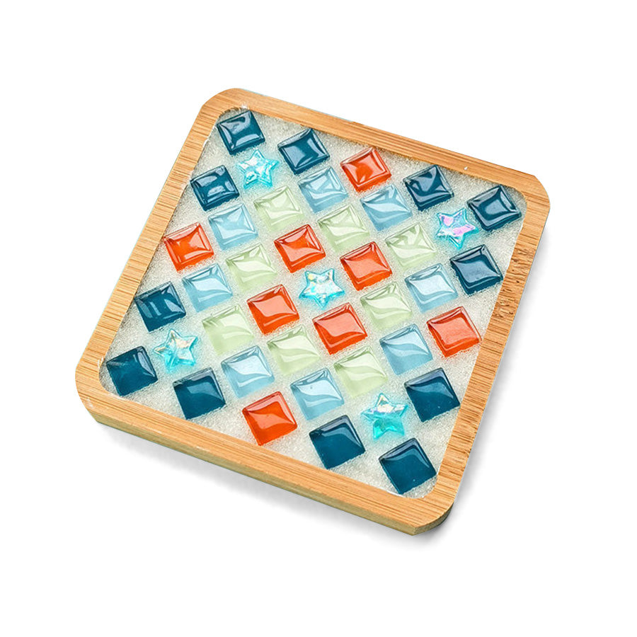 DIY Mosaik Untersetzer Bastelset🔴🔵🟤🟣🟢🟡🟠
