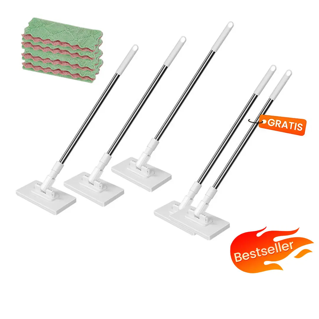 💥💥LETZTER TAG! 50% RABATT💥Einweg-Staubmopp mit 4 wiederverwendbaren Bezügen