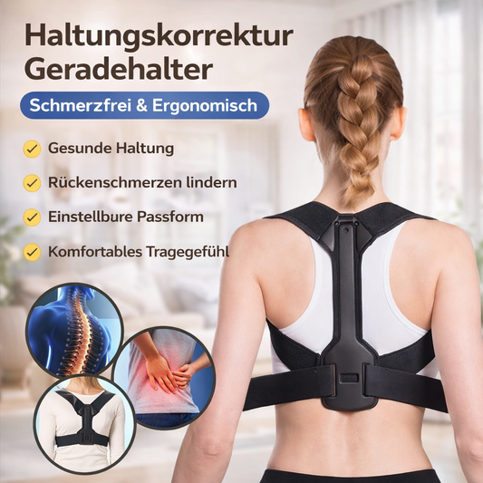 Ergonomischer Rückenstabilisator & Geradehalter – Professionelle Haltungskorrektur zur Entlastung der Wirbelsäule