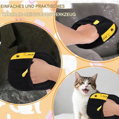2-in-1 Profi-Haustierpflegehandschuhe – Doppelseitige Fellpflege & Massage – Entfernt 95% lose Haare – Für Hunde & Katzen