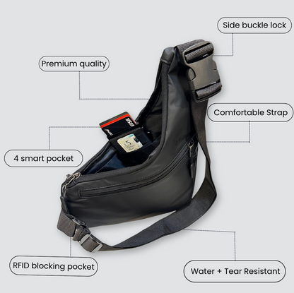 Anti-Diebstahl Crossbody Bag 🛡️ – Schutz für unterwegs mit RFID & Komfort 🎒