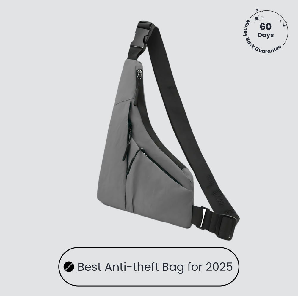 Anti-Diebstahl Crossbody Bag 🛡️ – Schutz für unterwegs mit RFID & Komfort 🎒