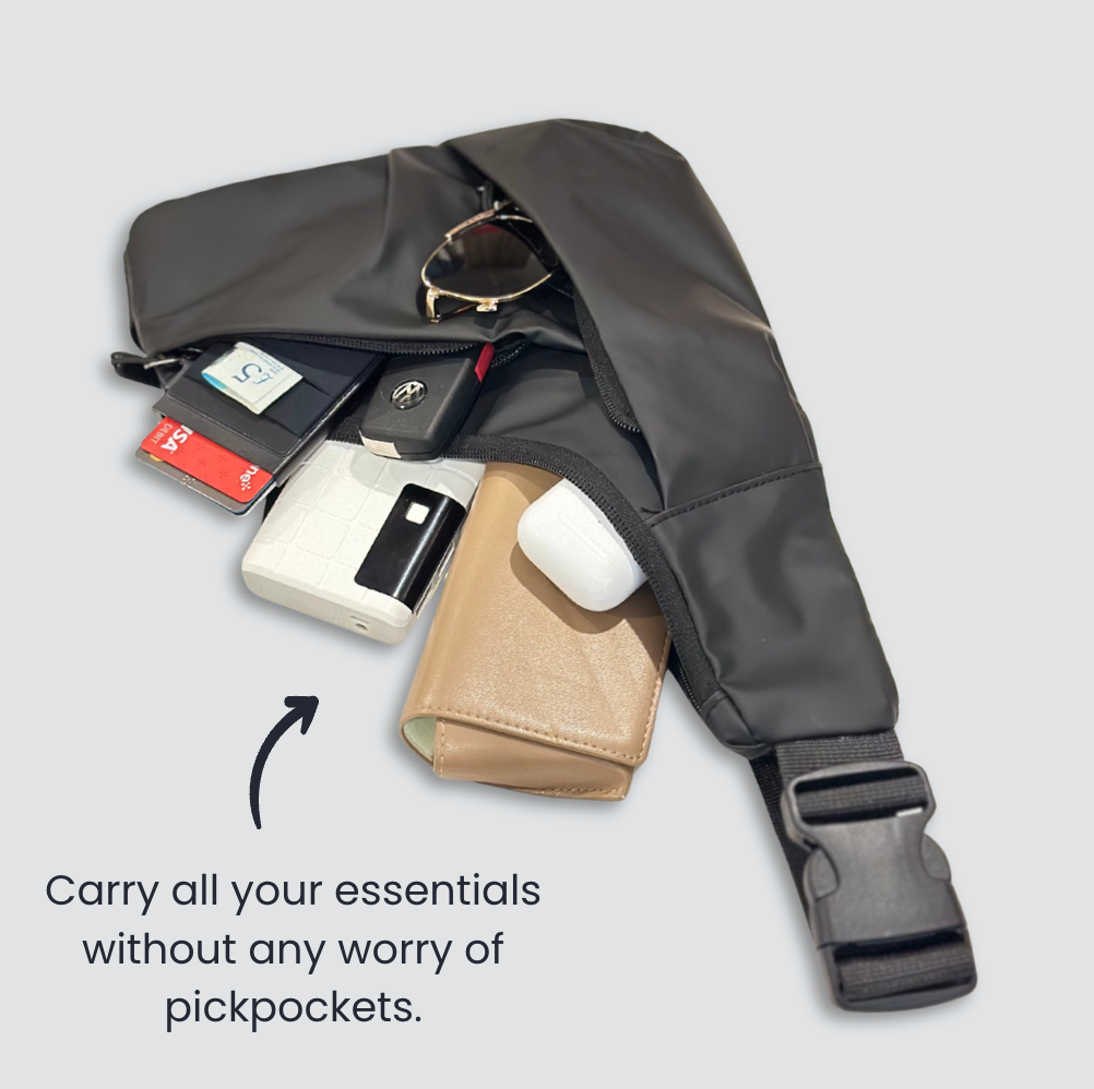 Anti-Diebstahl Crossbody Bag 🛡️ – Schutz für unterwegs mit RFID & Komfort 🎒
