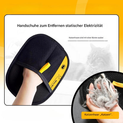 2-in-1 Profi-Haustierpflegehandschuhe – Doppelseitige Fellpflege & Massage – Entfernt 95% lose Haare – Für Hunde & Katzen