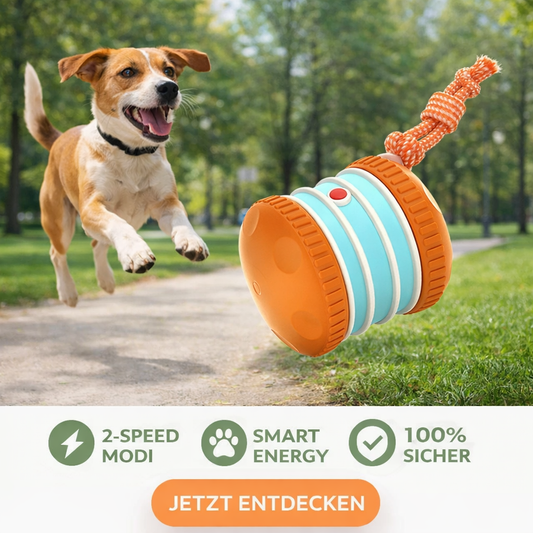 Interaktiver Anti-Langeweile Ball – Selbstrollendes Hundespielzeug mit Smart-Modus & Jagdinstinkt-Garantie